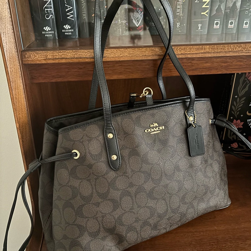 Coach Black and Brown Tote Bag